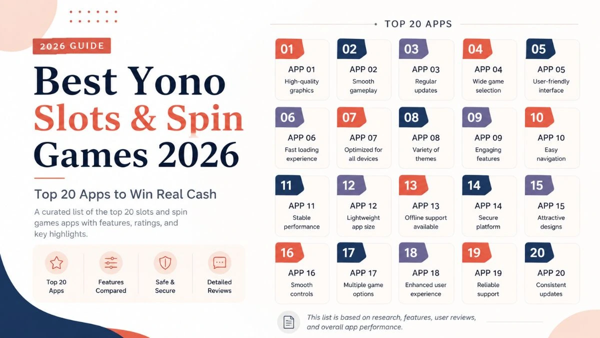 Best Yono Slots & Spin Games 2026 — Top 20 Apps Compared